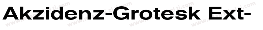 Akzidenz-Grotesk Ext字体转换